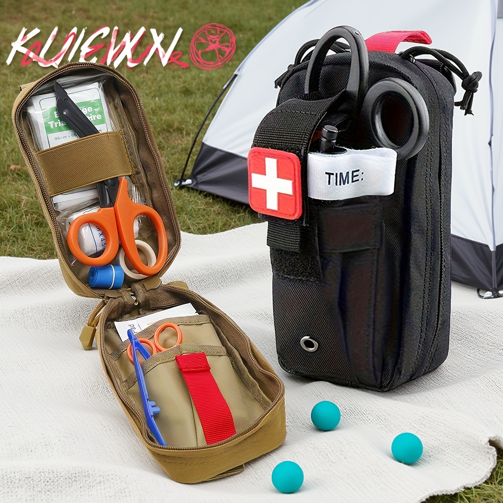 First Aid Bag Kit - ยุทธวิธีชุดปฐมพยาบาล Tourniquet Medical Rescue MOLLE POUCH