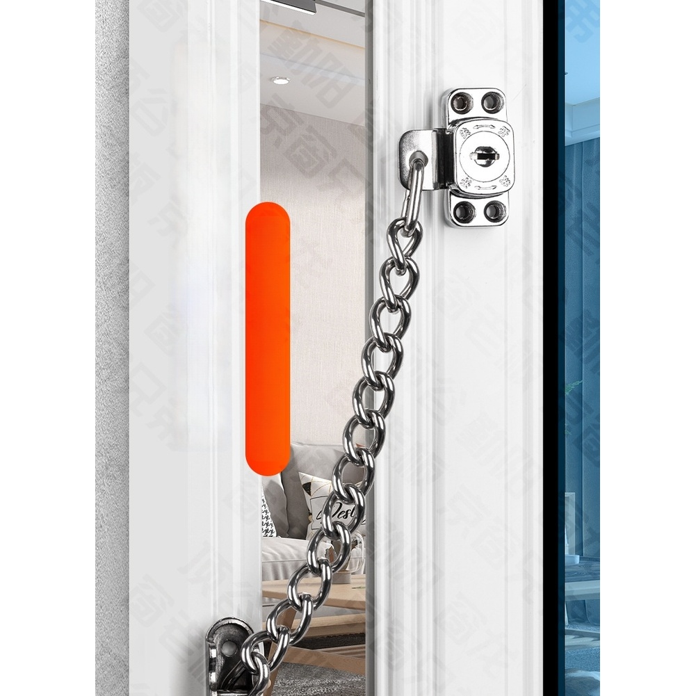 ล็อคหน้าต่างแบบโซ่สแตนเลส ปรับ - Security Chain Door บทวิจารณ์และราคา