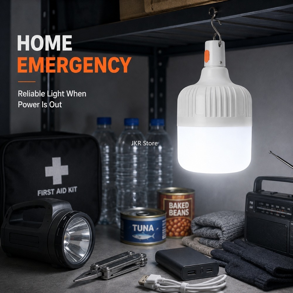 ไฟแคมป์ปิ้งแบบชาร์จ USB ได้ โค - Power Outage Light บทวิจารณ์และราคา