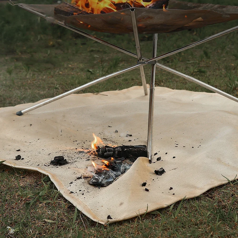 1 PC Outdoor Camping ผ้าทนไฟปิ - Fire Blanket Kitchen บทวิจารณ์และราคา