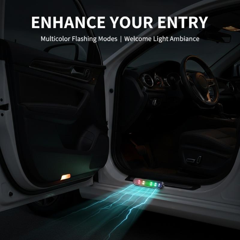 ไฟประตูรถยนต์ LED ใหม่ ไฟตกแต่ - Emergency Exit Sign บทวิจารณ์และราคา