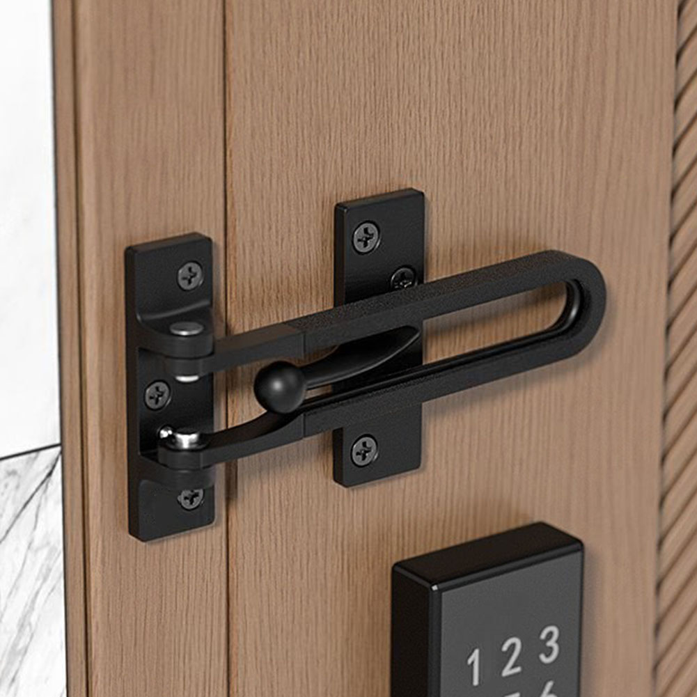 กลอนประตูโซ่ล็อคกันขโมยสีดำทำจ - Security Chain Door บทวิจารณ์และราคา